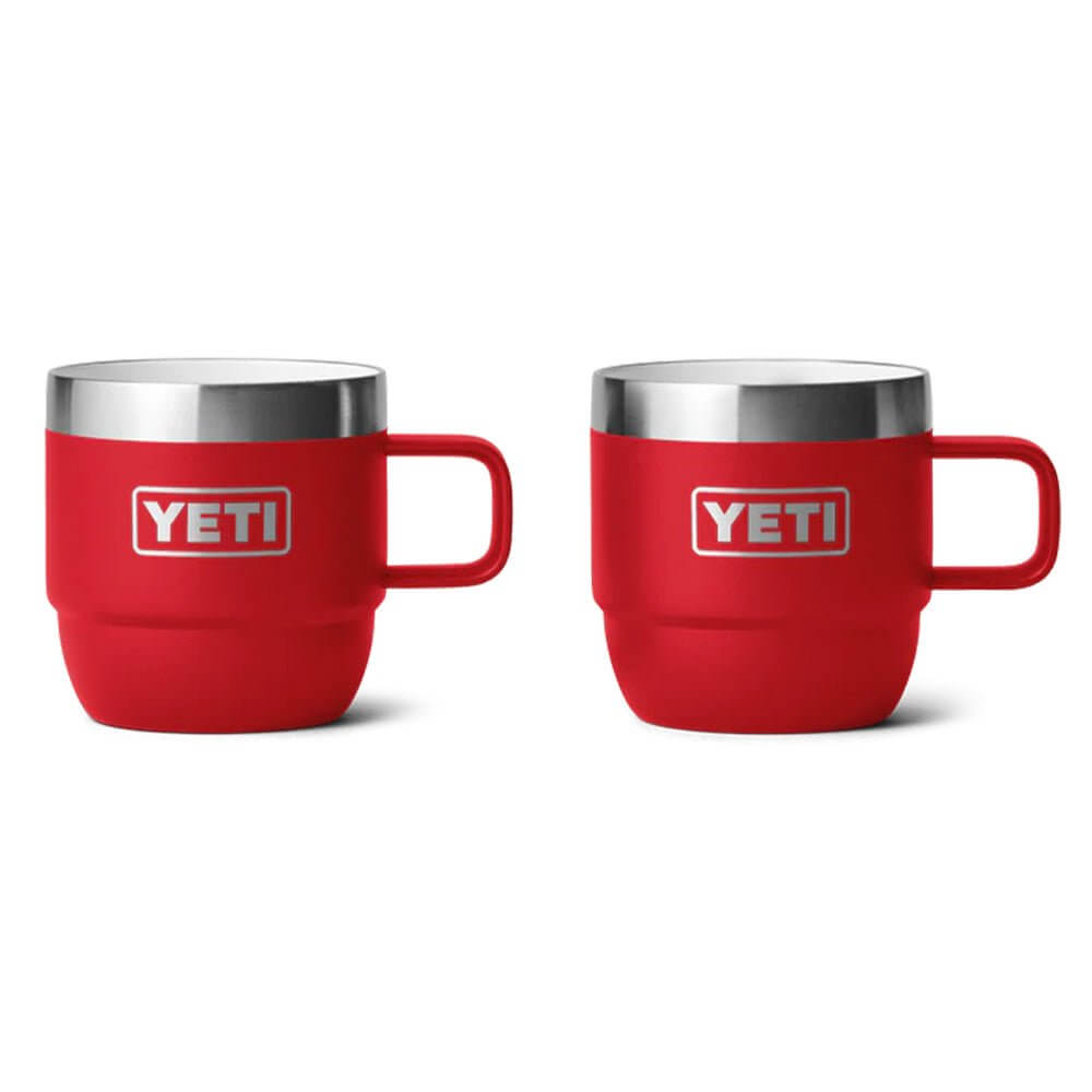 Yeti - Rambler - 6oz (177mL) Stackable Mugs (2 pack) - Rescue Red - Onshore Cellars